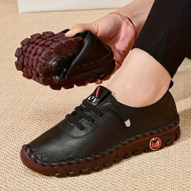 Women's Anti-skid Sneakers, Fashionable Lace Up Outdoor Shoes, Women's Comfy Walking Shoes
