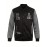 Letter Print Varsity Jacket, Men's Casual Color Block Button Up Jacket For Spring Fall School Baseball