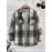 Men's Shirt Top Turn-Down Collar Long Sleeve Closure Classic Plaid Male Casual Shirt For Daily