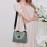 Butterfly Decor Bucket Bag, Geometric Strap Crossbody Bag, Women's Faux Leather Shoulder Bag (9.1*7.1*4.3) Inch