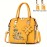 Women's Embroidered Flower Handbag, Fashion Top Handle Purses, Elegant PU Leather Crossbody Bag
