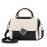 Color Contrast Satchel Flap Crossbody Bag, PU Leather Textured Bag Purse, Classic Versatile Fashion Shoulder Bag
