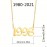 Stainless Steel Special Birth Year Number From 1980 To 2023 Necklace Birthday Gift For Men And Women