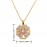[18k Real Golden Plating] European And American Ins Style 360Â° Rotation Four-leaf Clover Pendant Necklace Banquet Party Jewelry Accessories Temperament Light Luxury Niche Design Sense