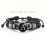 1pc 26 English Letters Black PU Leather Bracelet, Men's Vintage Punk Style Adjustable Rope Chain, Handmade Multilayer Beaded Bracelet Jewelry