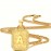 1pc Initial Letter Pendant Necklace For Men, 18K Golden Plated Box Chain Necklace