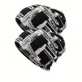 Tid Dye Striped Slouchy Beanie Trendy Graphic Color Coldproof Skull Cap Lightweight Elastic Beanies Unisex Chemo Cap For Women Men