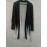Plus Size Casual Cardigan, Women's Plus Ombre Long Sleeve Open Front Medium Stretch Cardigan