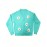 Plus Size Casual Cardigan, Women's Plus Floral Patch Button Decor Long Sleeve V Neck Cardigan