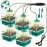 Plants Seed Starter Trays With Grow Light 12 Holes Per Tray Nursery Pots Lamp USB Powered Full Spectrum LED Growing Lights For Indoor Plant Seedling Flowers Greenhouse Trays
