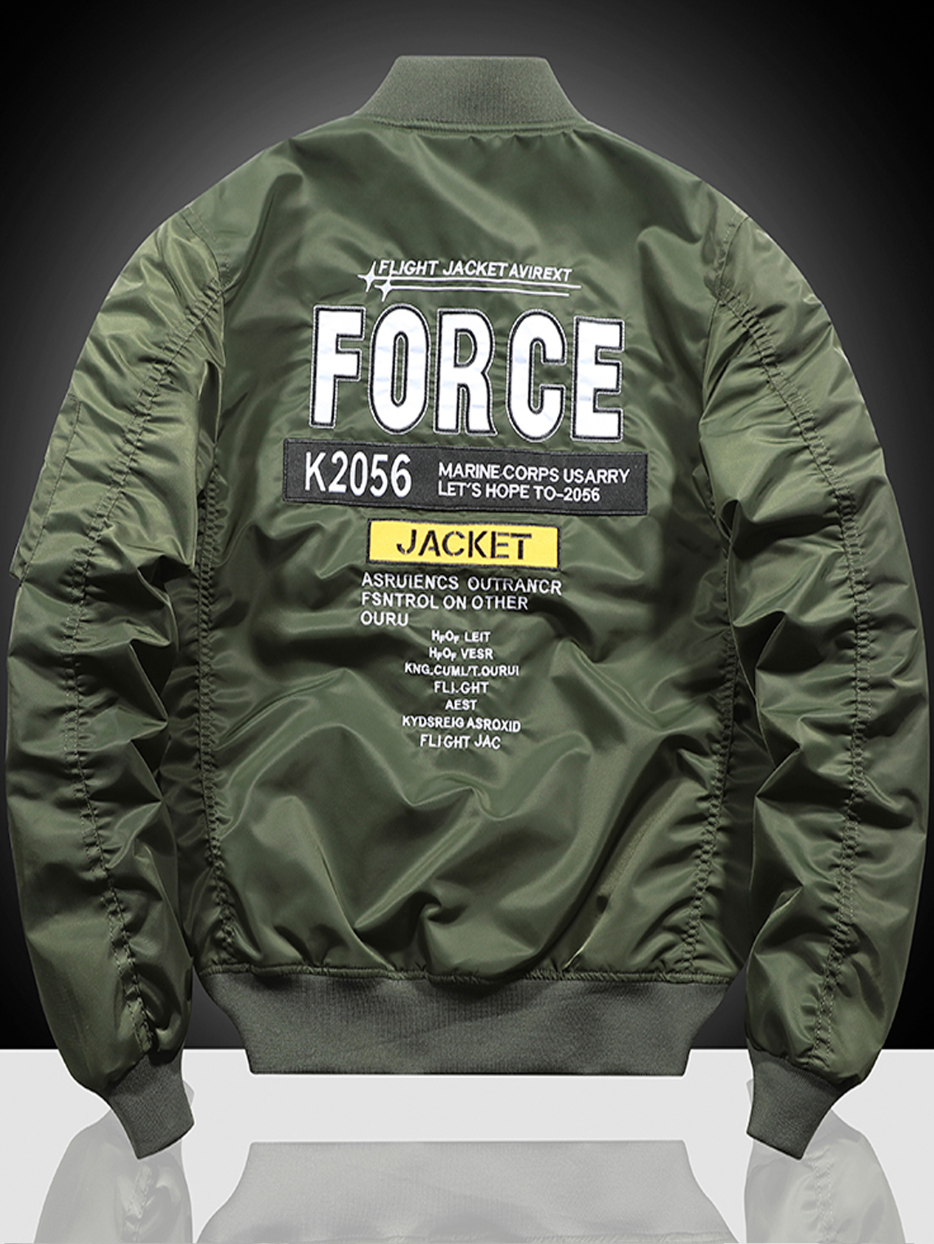 men slim fit-mens slim fit zip up jacket casual windproof motorcycle jacket for spring and autumn details 4