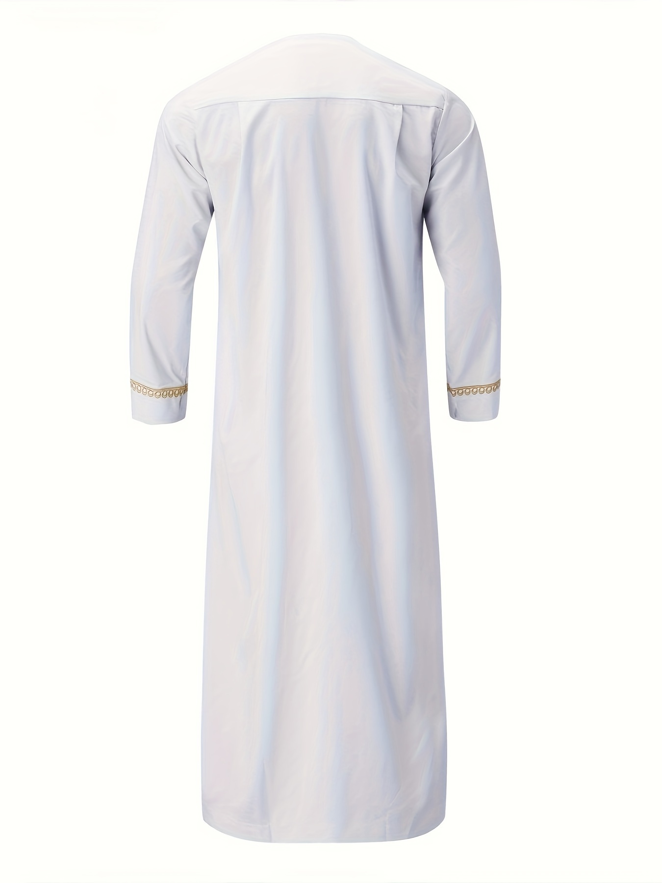 mens saudi arabic thobe jubba dishdasha long sleeve robe islamic dress ramadan muslim dress middle east islamic clothing details 9